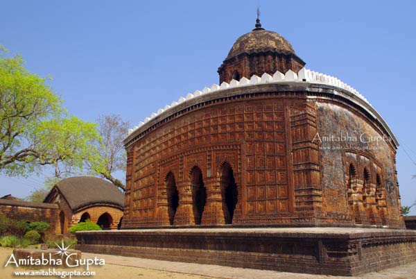 Madan Mohan Temple with triple arched dochala gateway