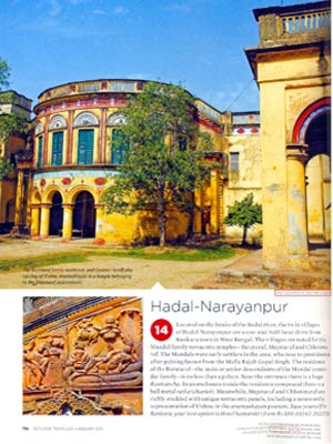 Outlook Traveller, The List, January 2011 ( Text & Photographs on Hadal Naryanpur)