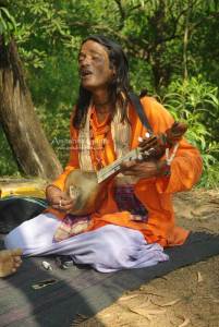 A Baul Singing at Khowai, Shantiniketan