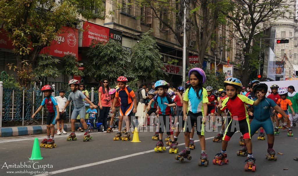 The Roller Skaters were large in number