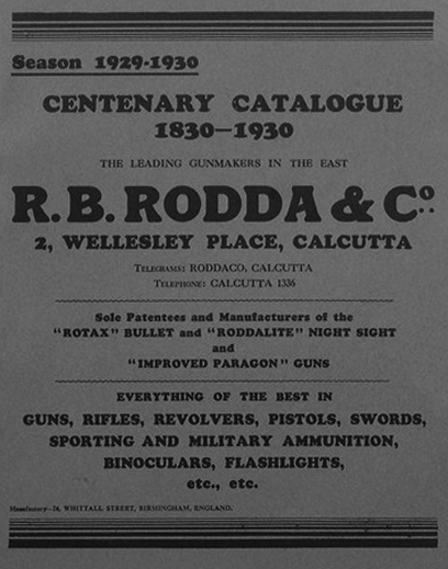 Rodda and Company Catalogue with 2, Wellesley Place as the address